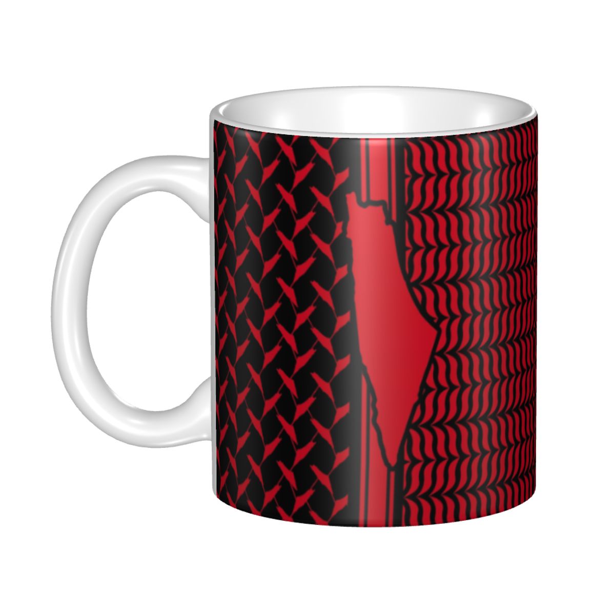 Palestinian Kufiya Map Coffee Mugs